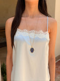 Blue Lapis Precious Hamsa