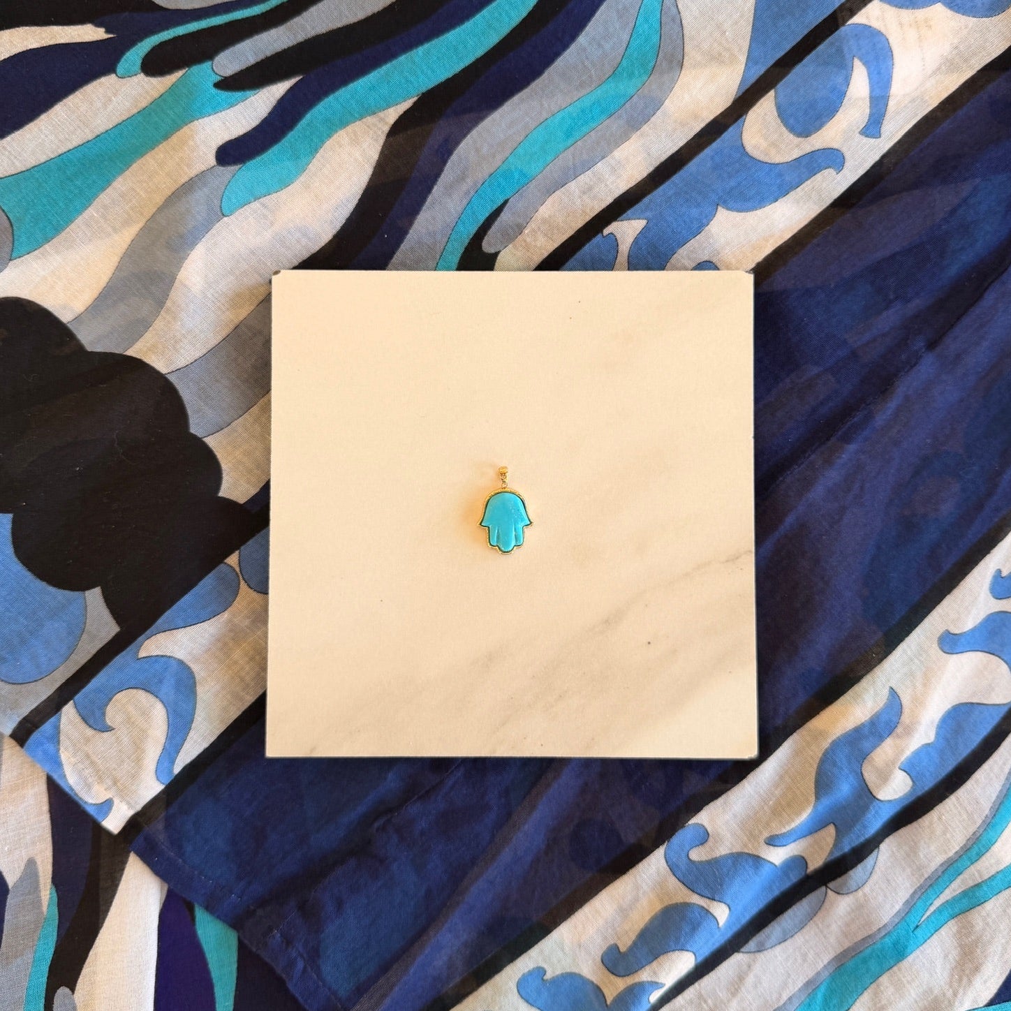 Petite Turquoise Precious Hamsa
