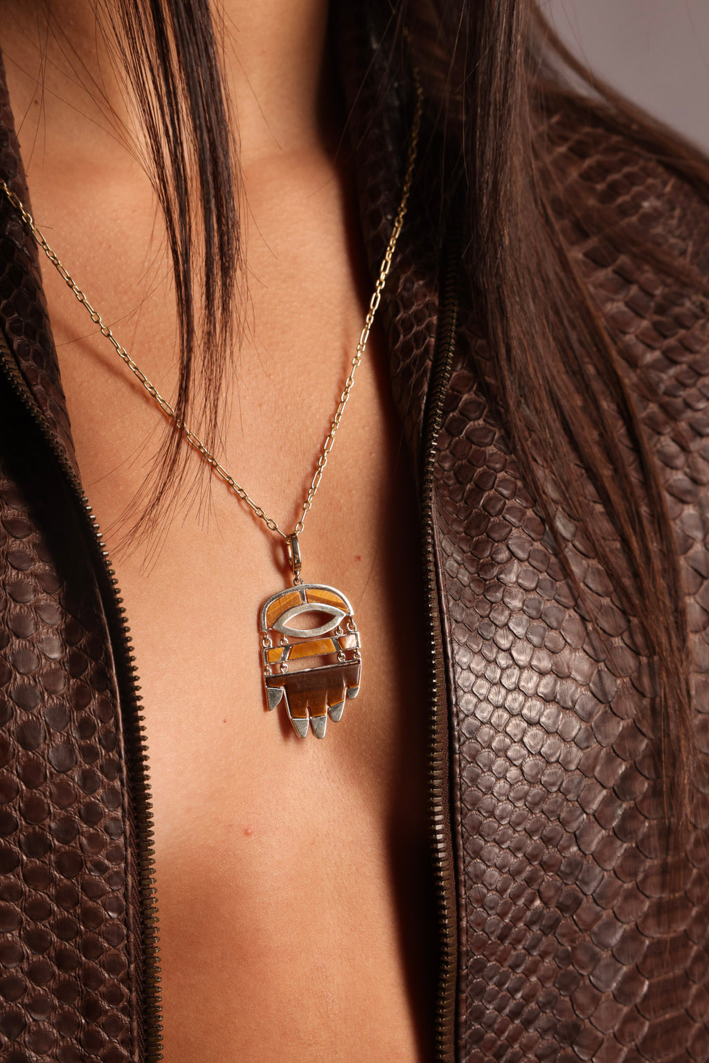 Tiger's Eye Hamsa