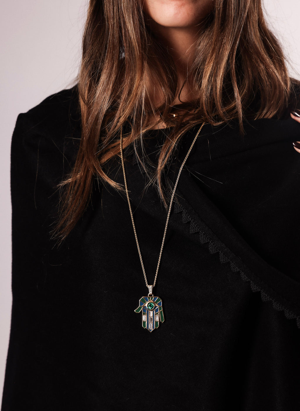 Emerald Guardian Hamsa