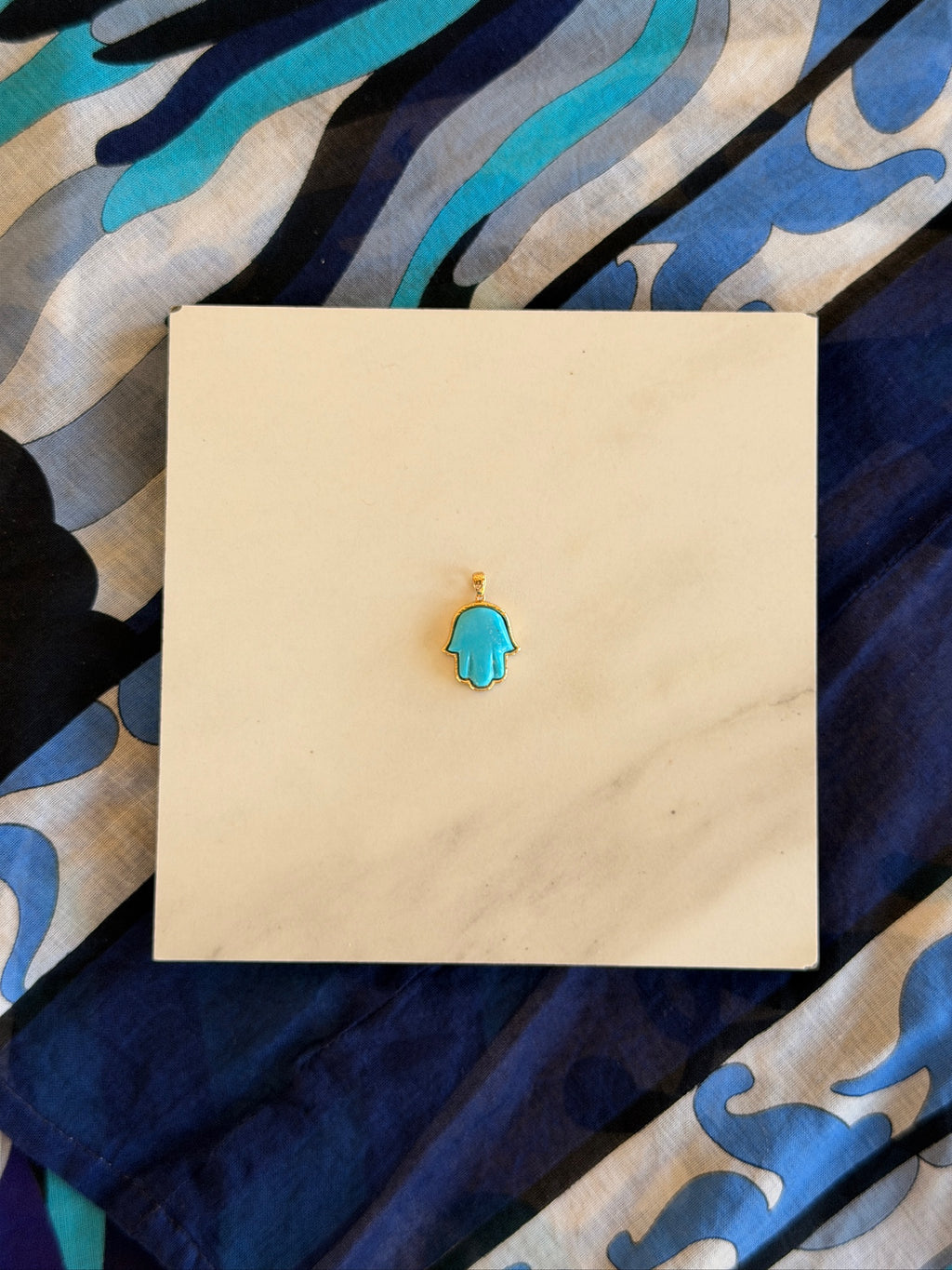 Petite Turquoise Precious Hamsa