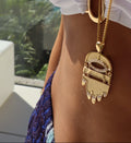 Grand Golden Hamsa w/ Diamonds