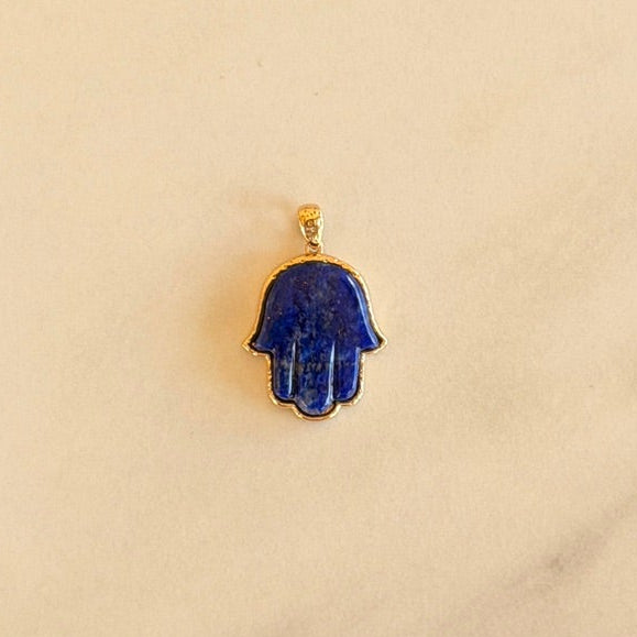 Petite Blue Lapis Precious Hamsa