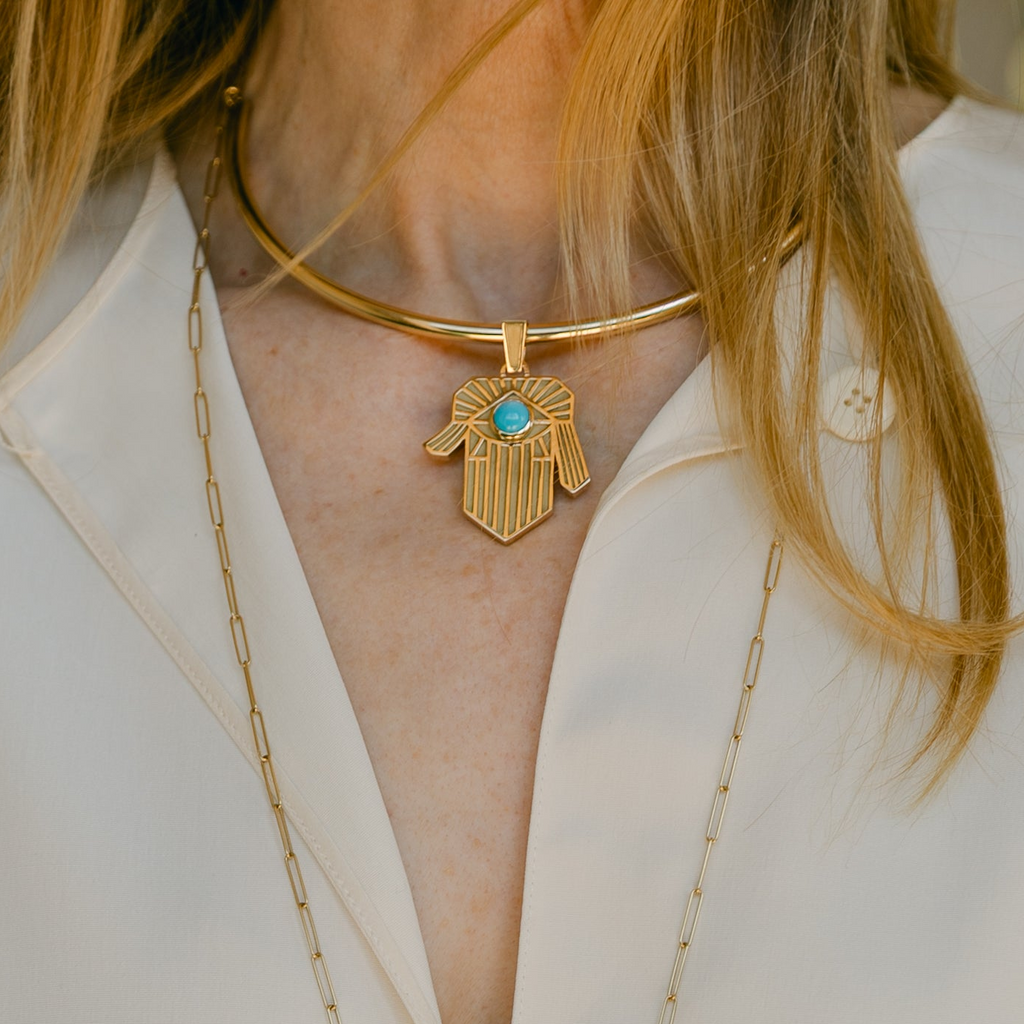Pyramid Guardian Hamsa