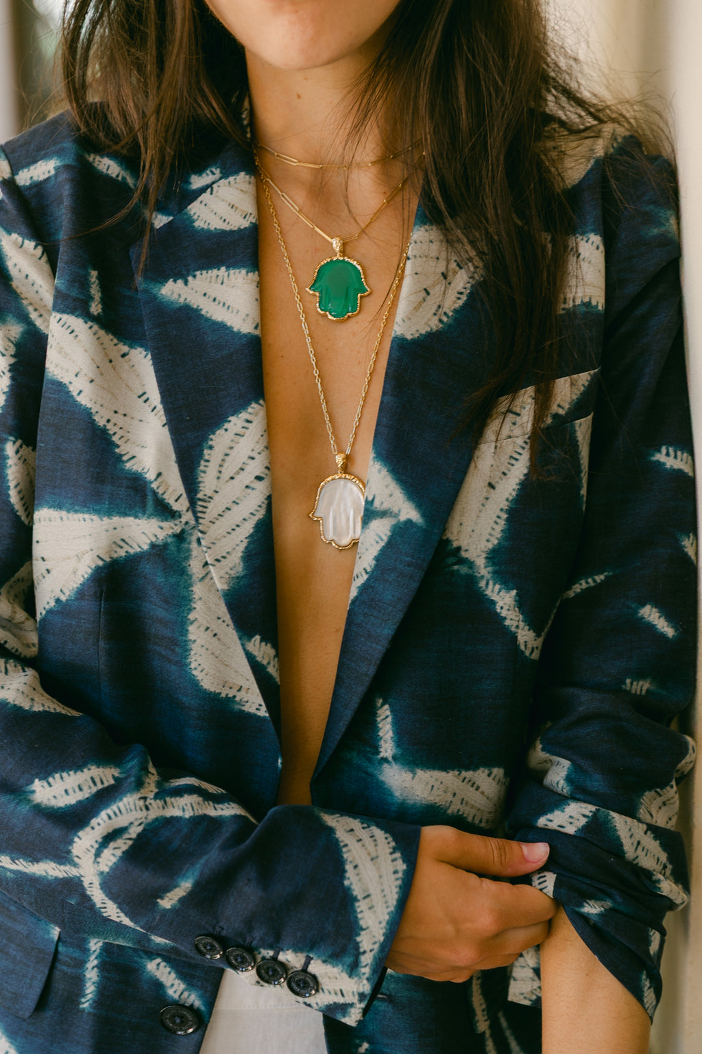Mother of Pearl Precious Hamsa
