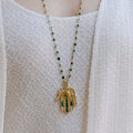 Tiger's Eye Guardian Hamsa