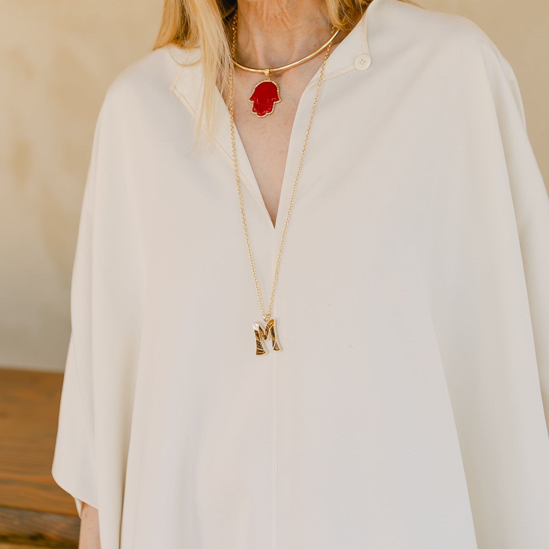 Coral Precious Hamsa