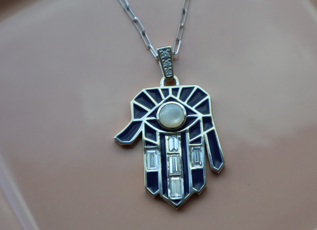 Mother of Pearl Guardian Hamsa
