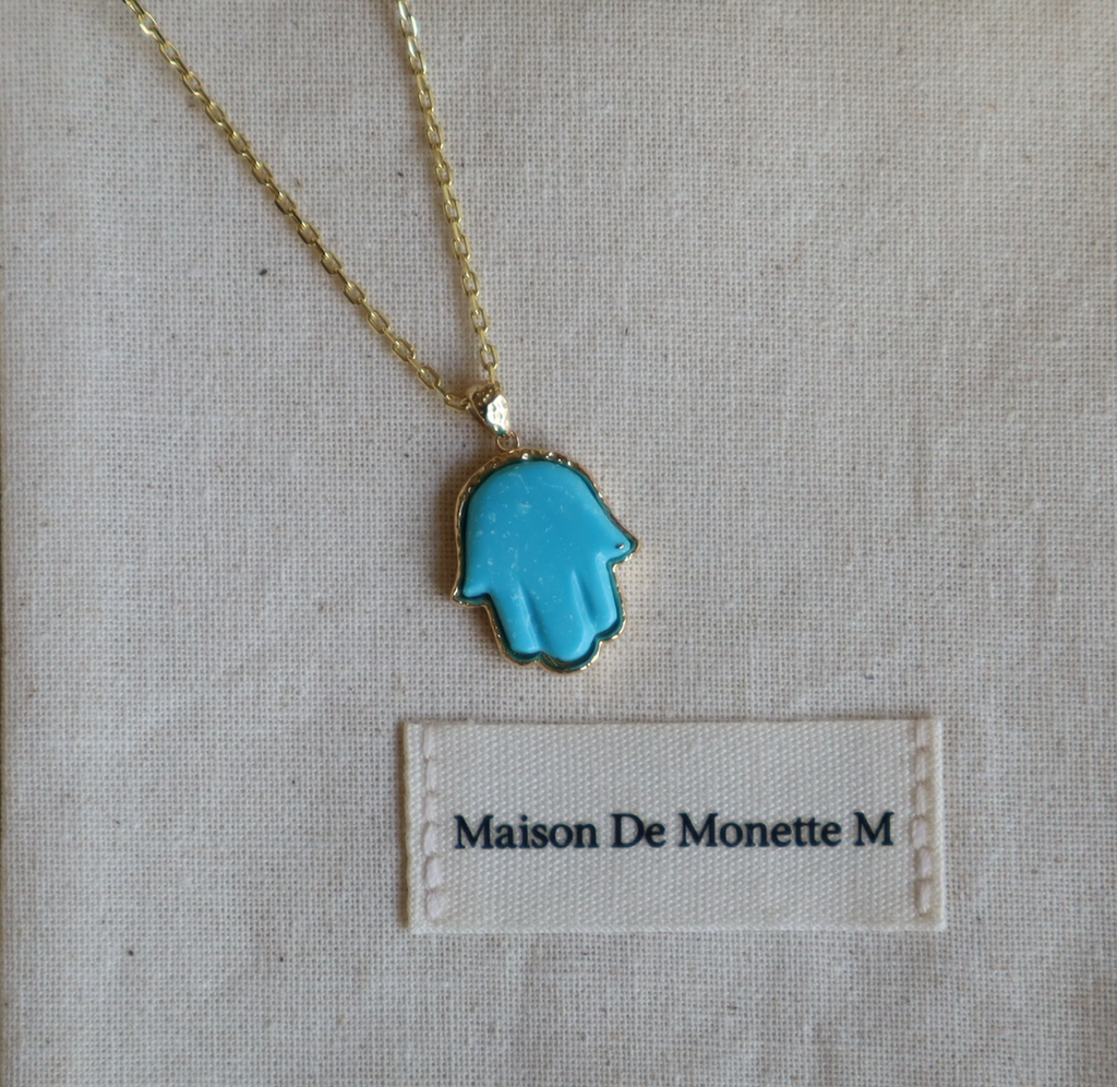 Petite Turquoise Precious Hamsa