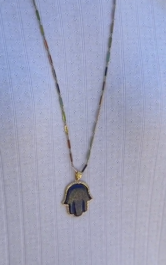 Blue Lapis Precious Hamsa