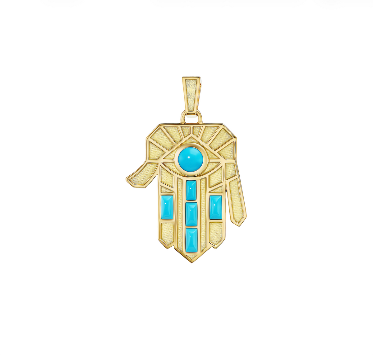 Turquoise Guardian Hamsa