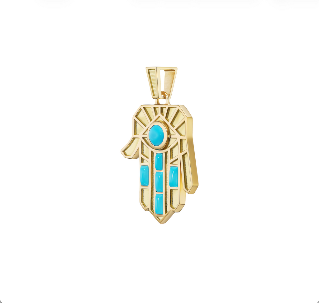 Turquoise Guardian Hamsa