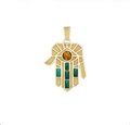 Tiger's Eye Guardian Hamsa