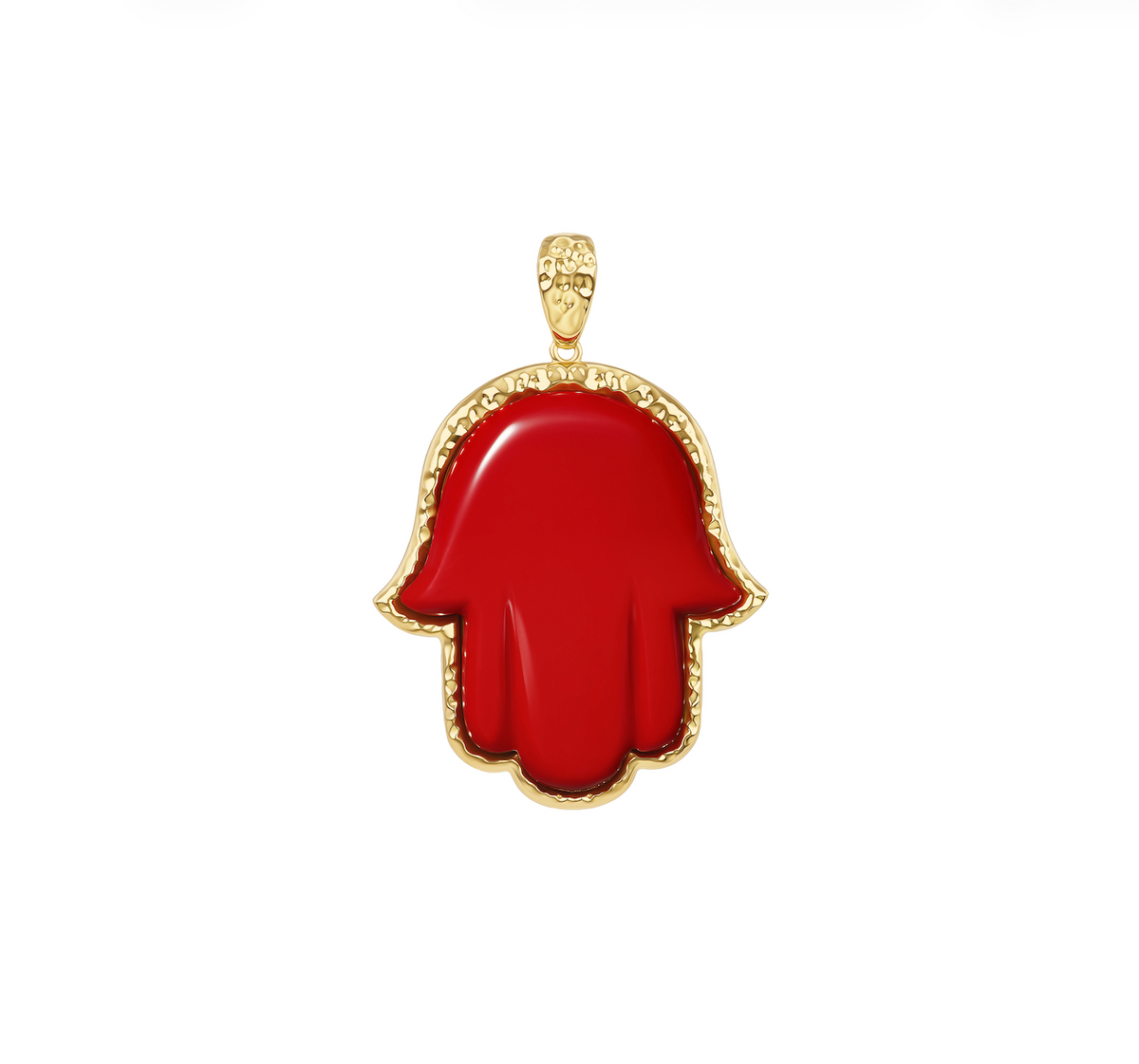 Coral Precious Hamsa