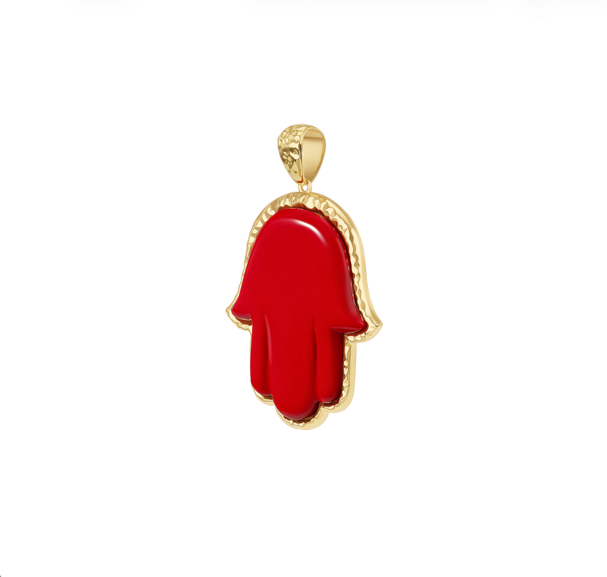 Coral Precious Hamsa