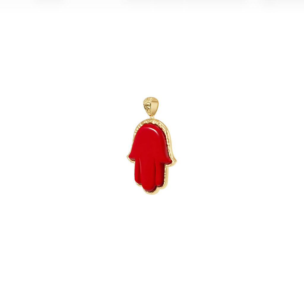 Coral Petite Precious Hamsa