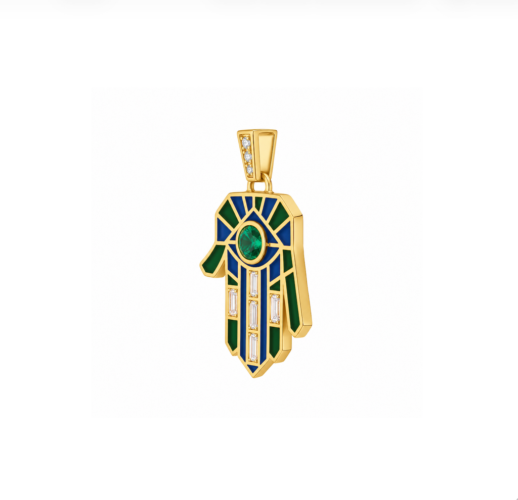 Emerald Guardian Hamsa