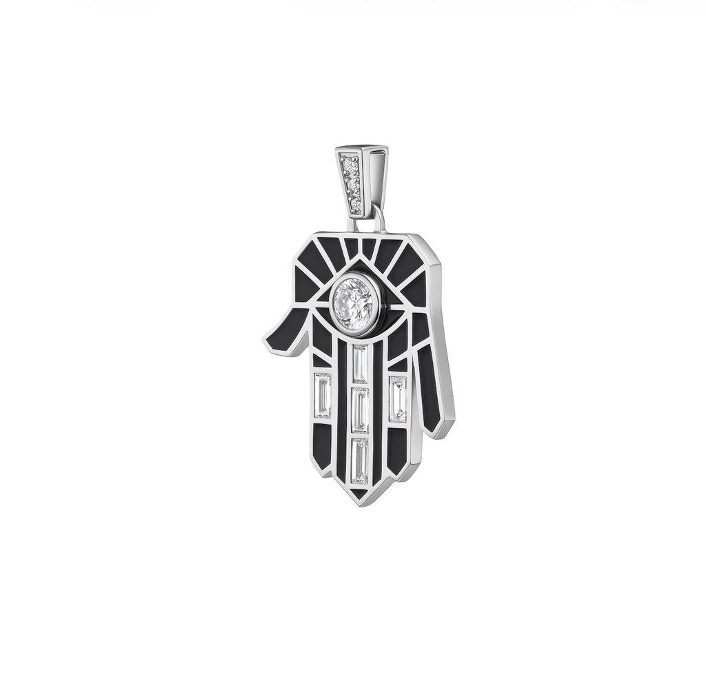 White Golden Noir Guardian Hamsa