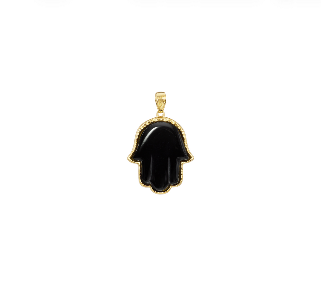 Onyx Petite Precious Hamsa