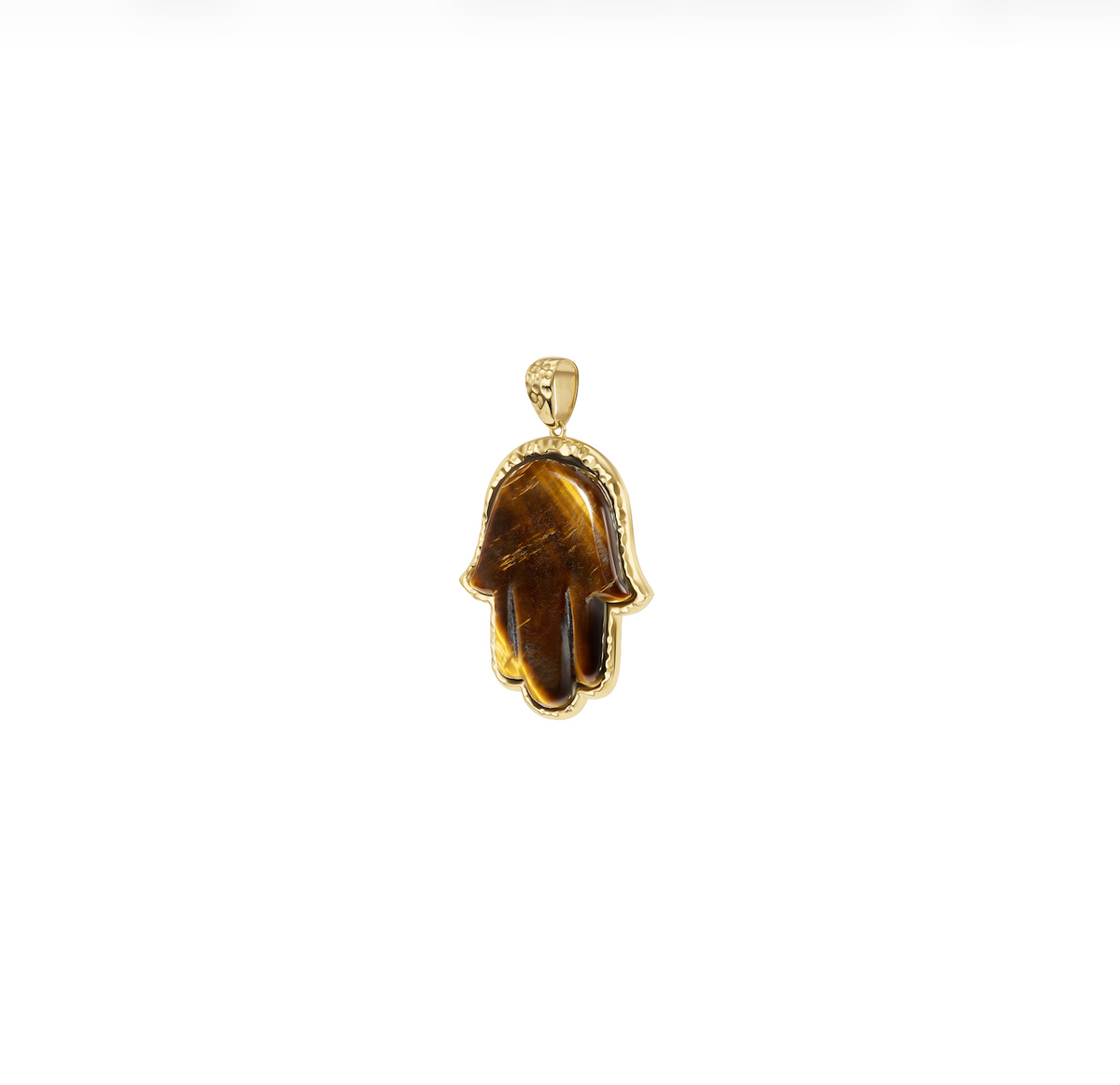 Tiger's Eye Petite Precious Hamsa